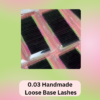 0.03 Bold Black (not easyfan) handmade lashes for Mega volume, Volume, hybrid